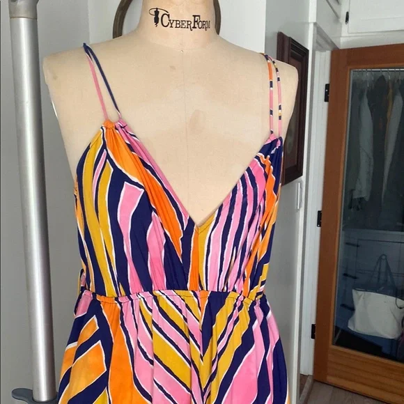 Maeve_ Vibrant Multicolor Maxi jumpsuit - Picture 3 of 6